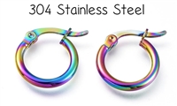 Stainless Steel Rainbow Hoops