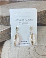 Cowrie shell earrings