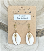 Cowrie shell earrings