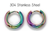 Stainless Steel Rainbow Hoops