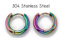 Stainless Steel Rainbow Hoops
