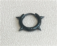 Stainless Steel Single Black Hoop