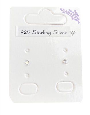 ERE5418-3mm STERLING SILVER