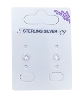 5mm diameter sterling silver stud earrings