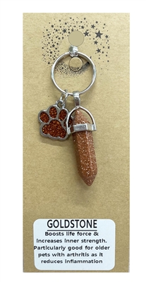 Wholesale Goldstone Pointed Pendant Pet Collar Charm by Fat Giraffe Wholesale