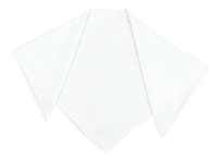 HAA3426-8 PLAIN WHITE  BANDANA