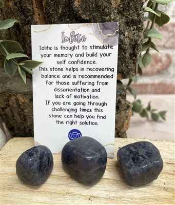 Natural Stone Iolite Tumblestone