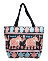 black elephant tote bag