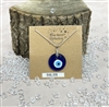 blue glass evil eye pendant