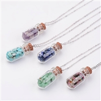 Crystal Bottle necklace pendant