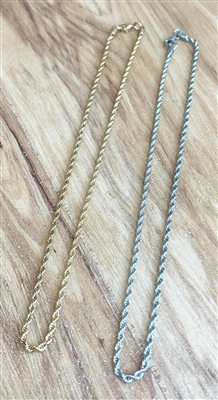 stainless steel rope pendant chain