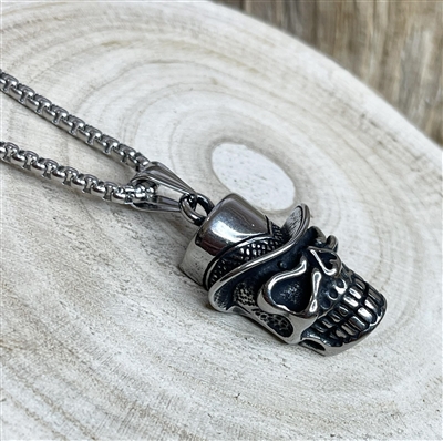 Stainless Steel Skull Pendant