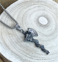 Stainless Steel Axe Pendant