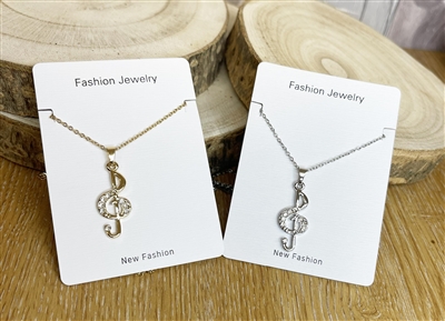 Treble Clef Necklace