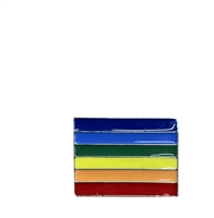 Wholesale Gay Pride Rainbow Pin Badge silver