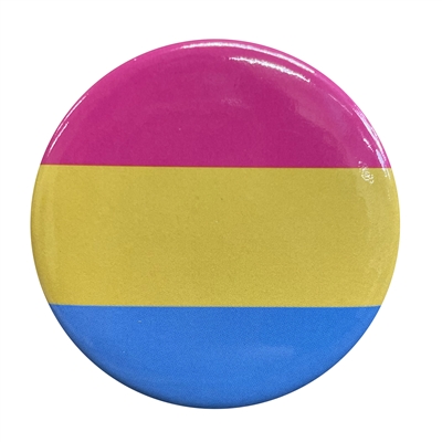 Wholesale Gay Pride Pansexual Button Badge silver backed tin badge