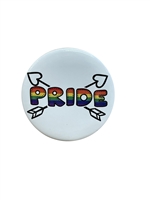 Wholesale Gay Pride  Icon Button Badge silver backed tin badge