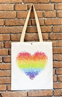 Rainbow  tote shopping bag part of our Pride Collection