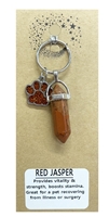 Wholesale Red Jasper Pointed Pendant Pet Collar Charm by Fat Giraffe Wholesale