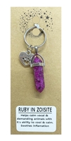 Wholesale Ruby in zoisite Pointed Pendant Pet Collar Charm by Fat Giraffe Wholesale