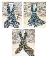 Leopard print scarf