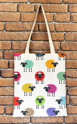 multi colour sheep Tote Bag