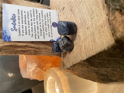 blue sodalite tumblestone healing crystal