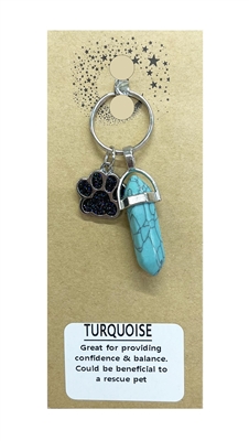 Wholesale Turquoise Pointed Pendant Pet Collar Charm by Fat Giraffe Wholesale