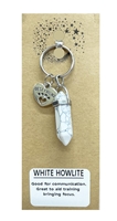 Wholesale White Howlite Pointed Pendant Pet Collar Charm by Fat Giraffe Wholesale