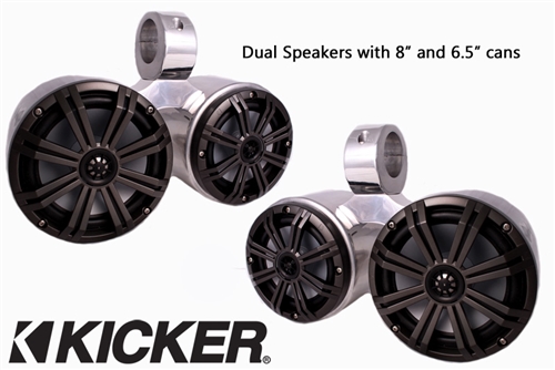 Big Air Kicker 6.5" & 8" Twin LED Bullet Speakers