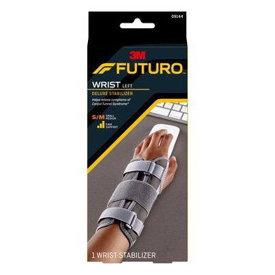 3M Futuro Deluxe Wrist Stabilizer, Right Hand, Small/ Medium, 3/pk