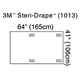 3M STERI-DRAPE X-Ray Image Intensifier Drape, 4 Adhesive Patches, 41" x 64", 10/box, 4 box/case. MFID: 1013