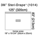 3M STERI-DRAPE Patient Isolation Drape, 125" x 83", Incise Film, Adhesive Strip Along Top. MFID: 1014