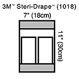 3M STERI-DRAPE Instrument Pouch Holds Standard Size Instruments, 7" x 11", 2 Compartments. MFID: 1018