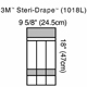 3M STERI-DRAPE Instrument Pouch Holds Long Instruments, 9 5/8" x 18", 3 Compartments. MFID: 1018L