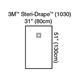 3M STERI-DRAPE Ophthalmic Medium Drape with Adhesive Aperture, 31" x 51", 10/box, 4 box/case. MFID: 1030