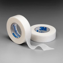 3M MICROPORE Paper Surgical Tape, Tan, 1" x 10 yds, 12 rl/box, 10 box/case. MFID: 1533-1
