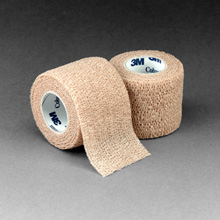 3M COBAN Self-Adherent Wrap, 2" x 5 yds, Tan, 36/case. MFID: 1582