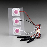 3M RED DOT Neonatal ECG Electrodes, Pre-Attached Wire, 22mm x 22mm, Radiolucent, Soft Cloth. MFID: 2282