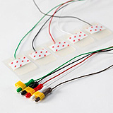 3M Pre-Wired ECG Electrode, Clear Tape, 1.57" x 1" (4cm x 2.6cm), 48" Leadwire. MFID: 2289PAL