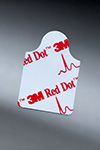 3M RED DOT Resting ECG Electrode, 2.2cm x 2.2cm, Tab, 10/card, 10 card/bag, 40 bag/case. MFID: 2330