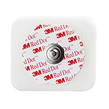 3M RED DOT ECG Electrodes, Foam Tape & Sticky Gel, No Abrader, 10/strip, 5 strips/bag, 20 bag/case. MFID: 2560