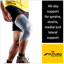 3M FUTURO ACTIVE Knit Knee Stabilizer, Large, 2/pk, 6 pk/cs. MFID: 48191ENR