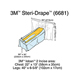 3M STERI-DRAPE Cardiovascular Sheet, 90" x 90", 8/case. MFID: 6681