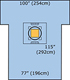 3M STERI-DRAPE Cesarean-Section Sheet with Ioban 2 Incise Pouch, 77" x 122", 5/case. MFID: 6697