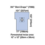3M STERI-DRAPE Cesarean-Section Sheet with Aperture Pouch, 77" x 122", 5/case. MFID: 7966