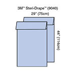 3M STERI-DRAPE Extremity Cover (Pair), 29" x 44", Absorbent Impervious Material. MFID: 9040 (USA ONLY)