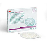 3M TEGADERM Foam Adhesive Dressing, 4" x 4&#189;", Oval, 5/box, 6 box/case. MFID: 90613