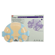 3M TEGADERM Silicone Foam Border Large Sacral Dressing, 7.25" x 8.75", 5/bx, 4 bx/cs. MFID: 90648