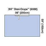 3M STERI-DRAPE Adhesive Drape Sheet, 98" x 60", Absorbent Impervious Material, 25/box, 2 box/case. MFID: 9088 (USA ONLY)